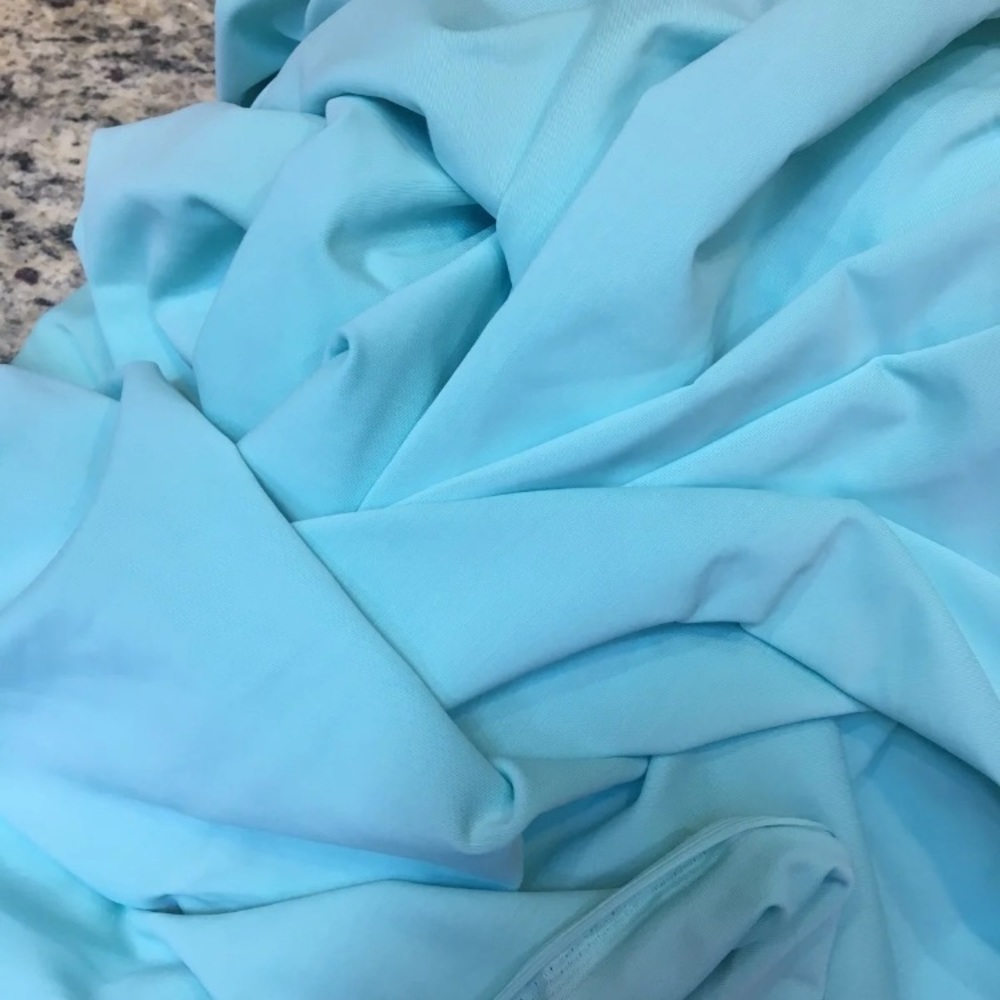 Light Turquoise Two-way Stretch Fabric